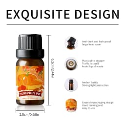 10ml Pumpkin Pie Fragrance Oils Refreshing Car Air Freshener For Aroma Diffusers Oil