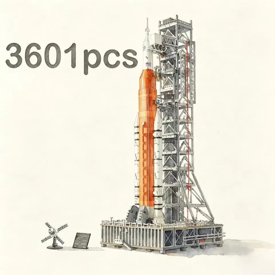 NEW 3601pcs Artemis Space Launch System Home decoration MOC 67013 Rocket Spacecraft Model Ornaments for Birthday Christmas Gifts
