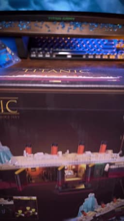 Movie Game MOC Luxury Cruise Ship Sinking Ship Model 2288PCS Titanic Building Blocks Brick Toys for Birthday Children Kids Gift