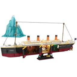 Movie Game MOC Luxury Cruise Ship Sinking Ship Model 2288PCS Titanic Building Blocks Brick Toys for Birthday Children Kids Gift