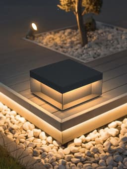 Modern Stainless Steel Door Post Lamp Villa Door Pillar Lamp Outdoor Waterproof Garden Lawn Lamp Landscape Lighting