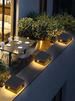 Modern Stainless Steel Door Post Lamp Villa Door Pillar Lamp Outdoor Waterproof Garden Lawn Lamp Landscape Lighting
