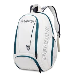 SANXDI Tennis Bag Unisex Large Capacity Squash Badminton Tennis Racquet Backpack Portable Paddles Pickleball Tennis Shoulder Bag