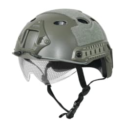 BOOIU Tactical Helmet Fast PJ Airsoft Helmet with Goggles ABS CS Riding Shooting Helmets Outdoor Sports Head Protection Gear
