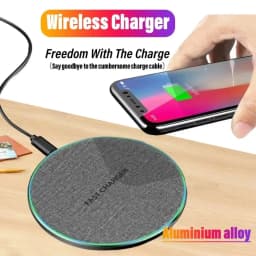 Ultra-Thin Fast Wireless Charger Pad for Samsung Galaxy S25  iPhone 17 16 15 14 13 Pro Max Wireless Induction Charging Station