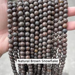 Wholesale Natural Stone Amethyst Obsidian Bead Round Loose Spacer For Jewelry Making Bracelet Necklace Accessory 4 6 8 10 12mm
