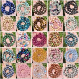 Wholesale Natural Stone Amethyst Obsidian Bead Round Loose Spacer For Jewelry Making Bracelet Necklace Accessory 4 6 8 10 12mm