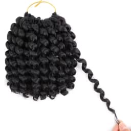 Wand Curl Crochet Hair 10 Inch Jamaican Bounce Synthetic Crochet Hair African Curly Crochet Braiding Hair Extensions for Women