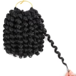 Wand Curl Crochet Hair 10 Inch Jamaican Bounce Synthetic Crochet Hair African Curly Crochet Braiding Hair Extensions for Women