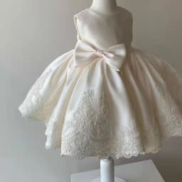 Elegant Dresses For Girls Christmas Solid Lace Girl Party Dress Princess Birthday Wedding New Year Costume Clothes 1-6T