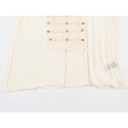 YENKYE Women Decorative Button Romantic Shirt Long Flare Sleeve High Neck Pleated Vintage Elegant Tops