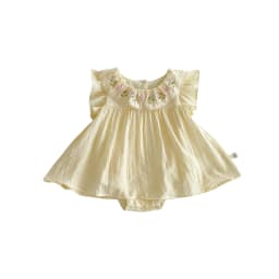 Baby Embroidery Bag Fart Dress 2025 New Summer Female Baby Korean Version Flying Sleeve Skirt Newborn Solid Color Clothes