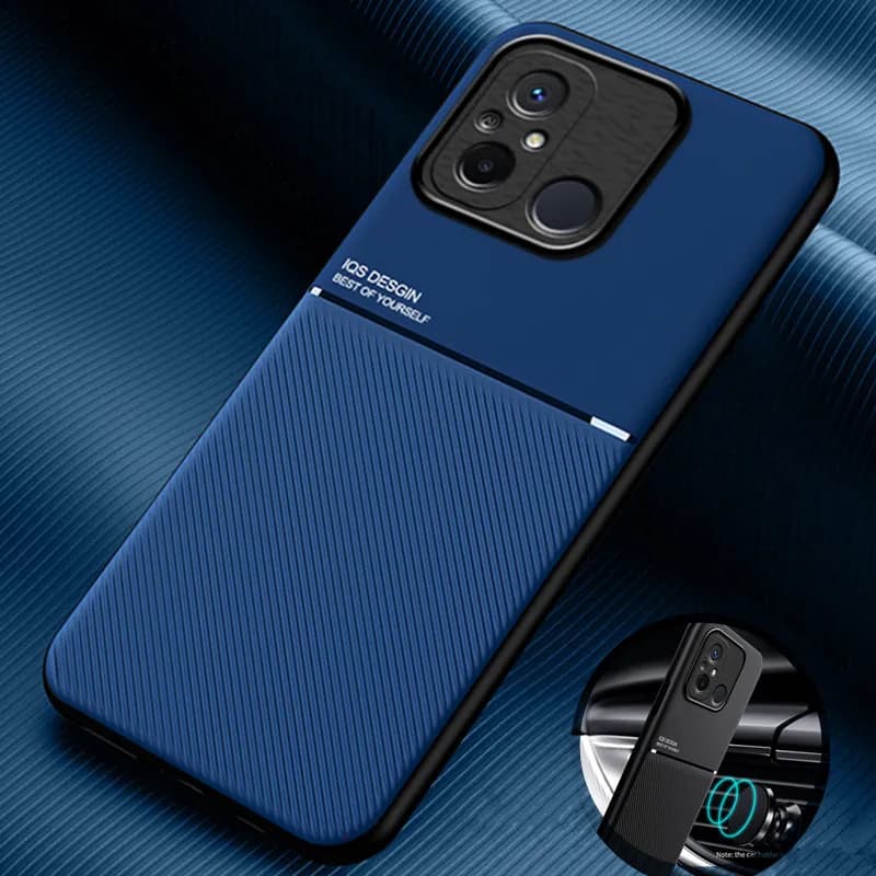 For Xiaomi Redmi 12C Case Magnetic Car Holder Leather Phone Cases For Redmi 12 C C12 Redmi12C 4G 2023 6.71" Soft Back Cover