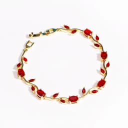 BenS 19cm Tulip women Bracelet Brass Cube Zircon Flower men Bracelet copper gold plated Fashion party Jewelry wholesale N17