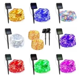 Solar LED Fairy Light Outdoor 7M/12M/22M/32M Waterproof Garland String Lights Christmas Party Garden Decor Solar Lamp