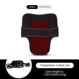 Electric Heated Neck Brace Massager Belt with 3 Adjustable Temperature Levels for Warmth And Neck Massage Relaxation Support