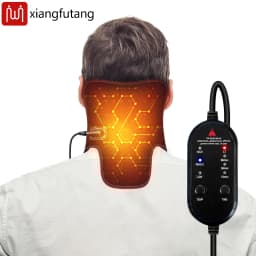 Electric Heated Neck Brace Massager Belt with 3 Adjustable Temperature Levels for Warmth And Neck Massage Relaxation Support