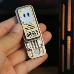 Ghost Fidget Slider Tuning Fork Slider Metal Fidget Toys ADHD Anti-anxiety Office Desk Toys Adult Stress Relief Toys Kids Gifts