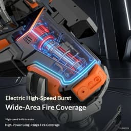 Electric LED Water Gun Automatic Water Suction Large-capacity Continuous Water Spray Summer Game Interaction Children's Gift
