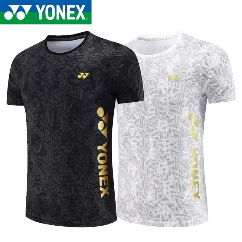 YONEX Summer's New Badminton Tops for Men and Women, Featuring Short Sleeves, Breathability, Quick-drying Properties