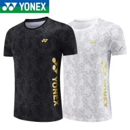 YONEX Summer's New Badminton Tops for Men and Women, Featuring Short Sleeves, Breathability, Quick-drying Properties