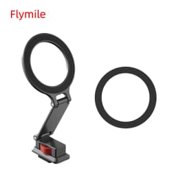 Flymile Magsafe Metal Magnetic Fixed Phone Holder Foldable Cold Shoe Tripod Adapter Teleprompter Stand For iPhone 17 16 15 14 13