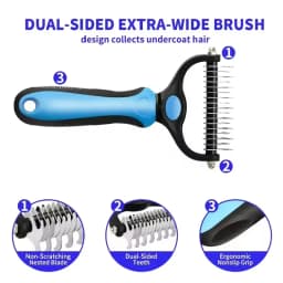 Professional Pet Deshedding Brush Dog Hair Remover Pet Fur Knot Cutter Puppy Cat Comb Brushes Dogs Grooming Shedding Supplies