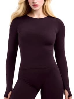 HerGym Defy Long Sleeve Top Women's Seamless Gym Slim Fitness Yoga Sport T-Shirt Quick Dry Running Workout Shirts