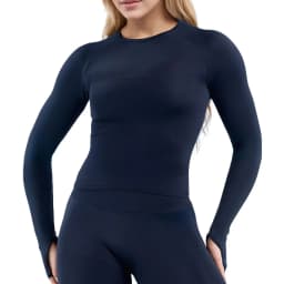 HerGym Defy Long Sleeve Top Women's Seamless Gym Slim Fitness Yoga Sport T-Shirt Quick Dry Running Workout Shirts