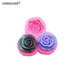 Carnation Flower Making DIY Resin Jewellery Accessories Silicone Mould Handmade Chocolate Flip Cake Baking Moulds