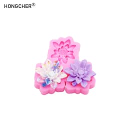 Carnation Flower Making DIY Resin Jewellery Accessories Silicone Mould Handmade Chocolate Flip Cake Baking Moulds