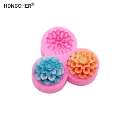 Carnation Flower Making DIY Resin Jewellery Accessories Silicone Mould Handmade Chocolate Flip Cake Baking Moulds