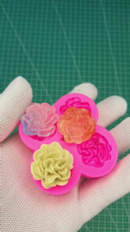 Carnation Flower Making DIY Resin Jewellery Accessories Silicone Mould Handmade Chocolate Flip Cake Baking Moulds