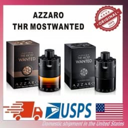 Azzaro The Most Wanted Intense Men's Eau De Parfum Collection For Men & Women, Top Selling EDT/EDP Fragrances | Chrome, Wanted, Chrome Extreme & More Deep Woody Spicy Warm Fragrance 100ml 3.4oz