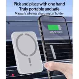 Car Air Vent Magnetic GPS Phone Holder Stand Wireless Charger For Magsafe iPhone 17 16 15 14 13 12 Pro Max Cell Fast Charging