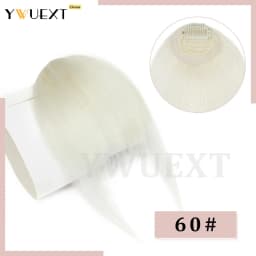 Clip In Human Hair Bangs Straight Hair Piece Machine Remy French Bangs for Women Easy to Wear and Remove Hairpiece Thin Hair