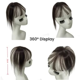 3D Full Coverage Human Hair Bangs Clips in Hairpieces for Women Wispy Bangs Hair Extensions for Thining Hair Daily Wear