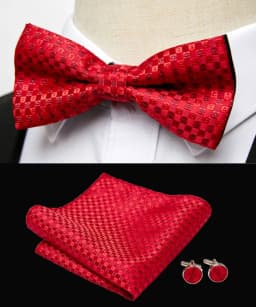 HUISHI Classic Blue Bowties For Men Paisley Floral Bow Tie Pocket Square Cufflinks Suit Set Wedding Party Plaid Solid Butterfly