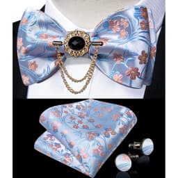 Exqusite Men's Self-tie Bowties Wedding Neck Ties For Man Accessories Cufflinks Hanky Brooch Set Red Black Yellow Blue Bowtie