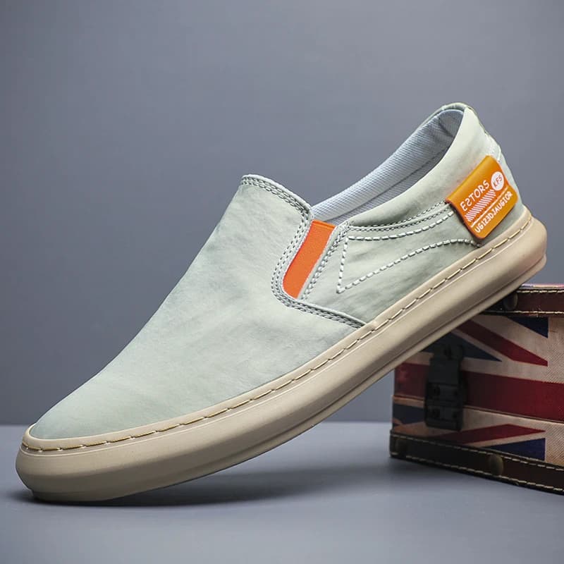 Summer Breathable Canvas Shoes Men Loafers Slip On Sneakers Fashion Casual Men Shoes Lightweight Flats Men Driving ZapatoBD24060