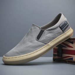 Summer Breathable Canvas Shoes Men Loafers Slip On Sneakers Fashion Casual Men Shoes Lightweight Flats Men Driving ZapatoBD24060