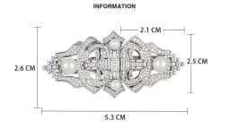 Vintage High-end Palace Style Brooch Men's Collar Clip Buckle Dual-purpose Broche Pearl Removable Pins Luxury Clothing Corsage