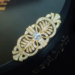 Vintage High-end Palace Style Brooch Men's Collar Clip Buckle Dual-purpose Broche Pearl Removable Pins Luxury Clothing Corsage