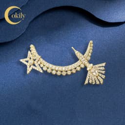Vintage High-end Palace Style Brooch Men's Collar Clip Buckle Dual-purpose Broche Pearl Removable Pins Luxury Clothing Corsage