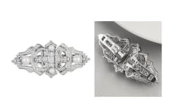 Vintage High-end Palace Style Brooch Men's Collar Clip Buckle Dual-purpose Broche Pearl Removable Pins Luxury Clothing Corsage