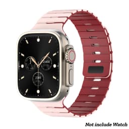 Magnetic Silicone Band for Apple Watch Ultra 3/2 49mm 46 45 44mm 42mm Adjustable Sport Strap for Iwatch Series 11 10 9 8 7 SE3