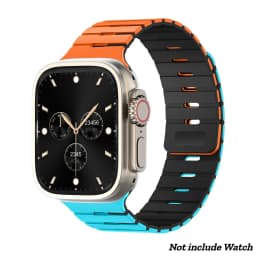 Magnetic Silicone Band for Apple Watch Ultra 3/2 49mm 46 45 44mm 42mm Adjustable Sport Strap for Iwatch Series 11 10 9 8 7 SE3
