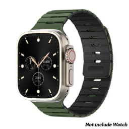 Magnetic Silicone Band for Apple Watch Ultra 3/2 49mm 46 45 44mm 42mm Adjustable Sport Strap for Iwatch Series 11 10 9 8 7 SE3