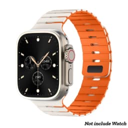 Magnetic Silicone Band for Apple Watch Ultra 3/2 49mm 46 45 44mm 42mm Adjustable Sport Strap for Iwatch Series 11 10 9 8 7 SE3