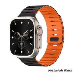 Magnetic Silicone Band for Apple Watch Ultra 3/2 49mm 46 45 44mm 42mm Adjustable Sport Strap for Iwatch Series 11 10 9 8 7 SE3